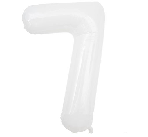Picture of FOIL BALLOON NUMBER 7 WHITE 40 INCH